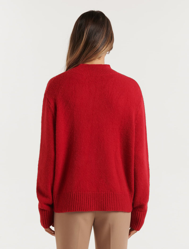 Elena Stand Neck Essential Knit Jumper Forever New