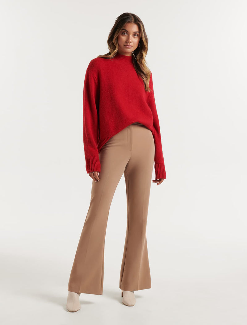 Elena Stand Neck Essential Knit Jumper Forever New