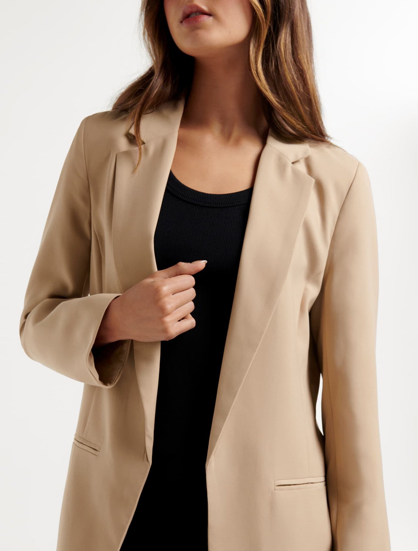 Ella Boyfriend Blazer Camel Forever New