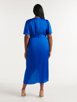 Liza Curve Wrap Midi Dress Forever New