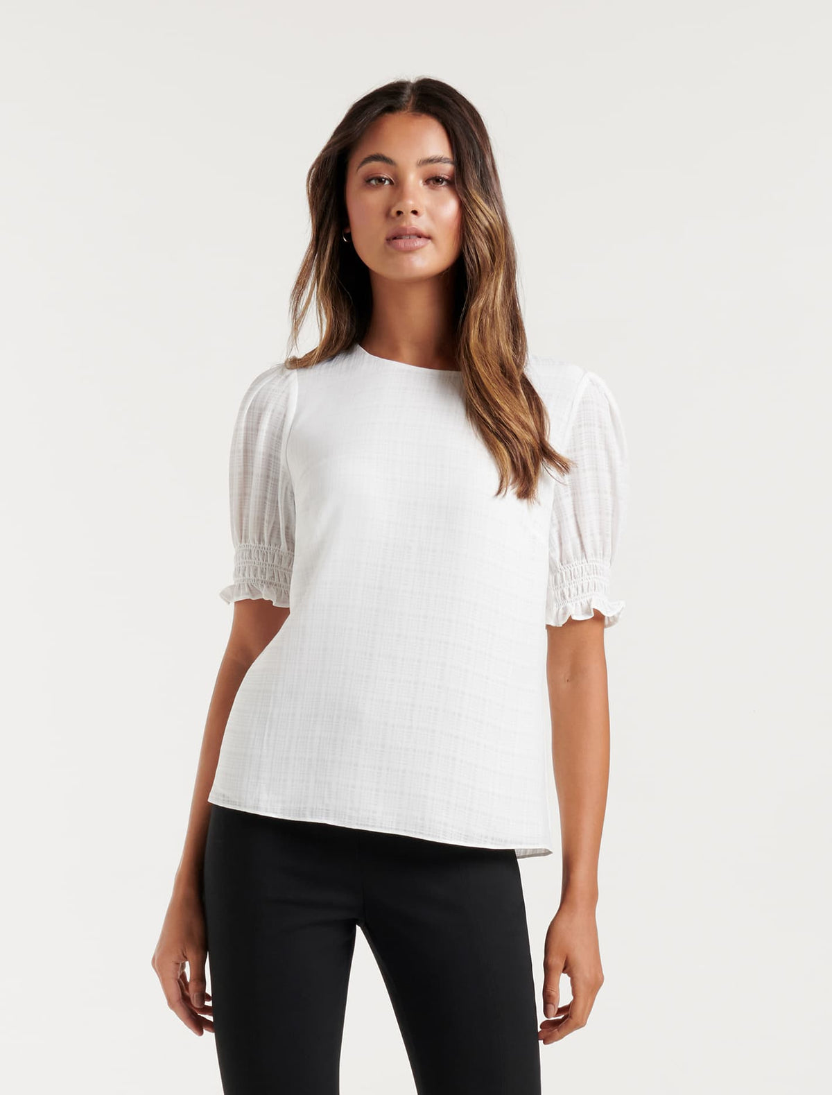 Bronte Petite Self Check Tee Forever New