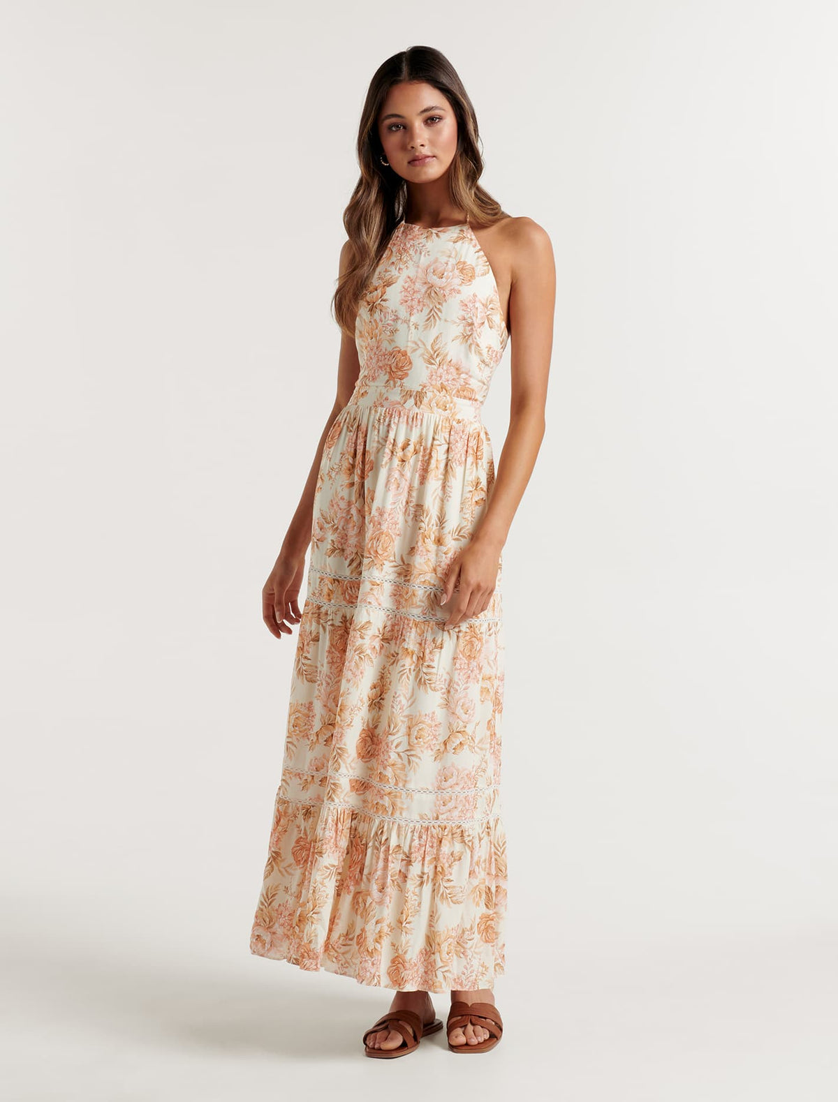 Adrianna Halter Maxi Dress Forever New