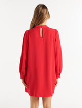 Jenna High Neck Shift Dress Forever New