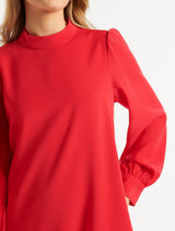 Jenna High Neck Shift Dress Forever New