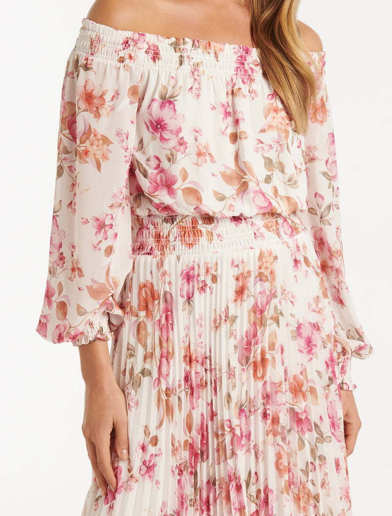 Taylor Off Shoulder Midi Dress Forever New