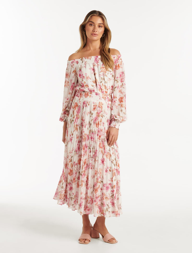 Taylor Off Shoulder Midi Dress Forever New