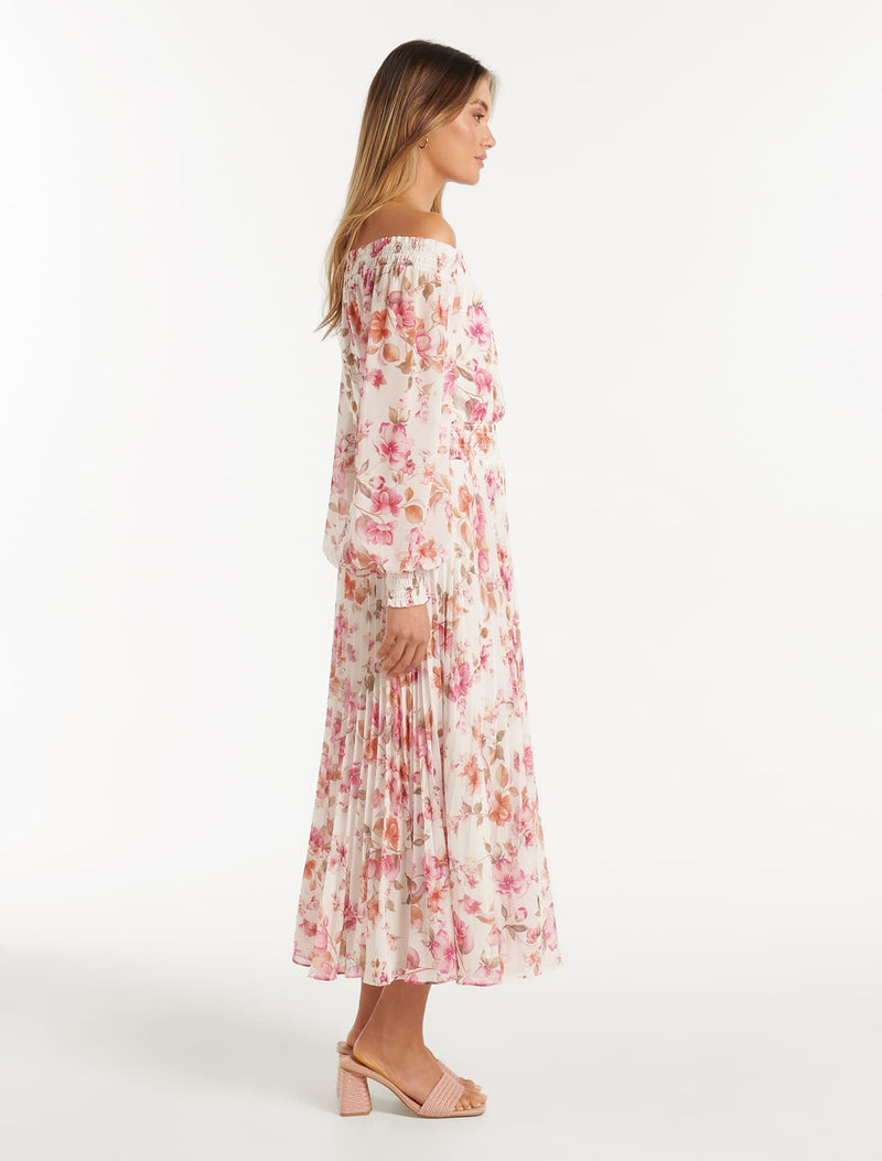 Taylor Off Shoulder Midi Dress Forever New