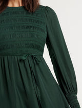 Rosa Petite Shirred Mini Dress Forever New