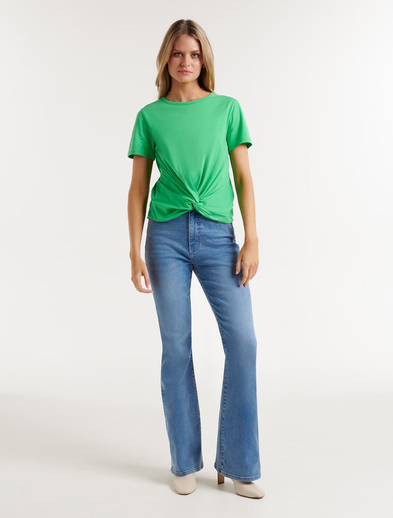Tully Twist Front T-Shirt Forever New