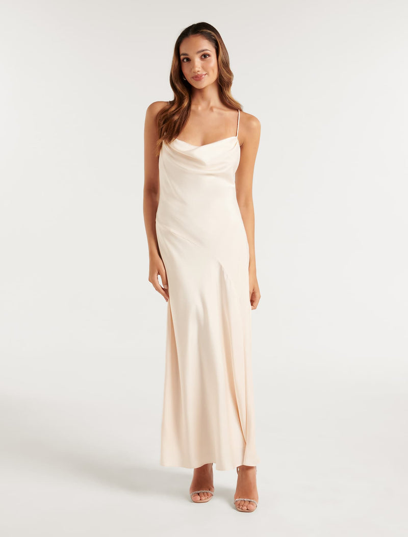 Blair Petite Back Detail Maxi Dress Forever New