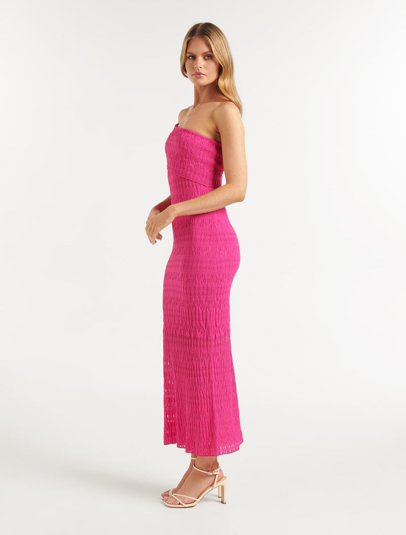 Evita Pointelle Knit Dress Forever New