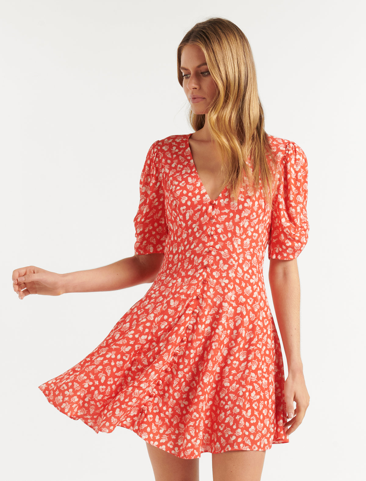 Rowan Seam Detail Mini Dress Forever New