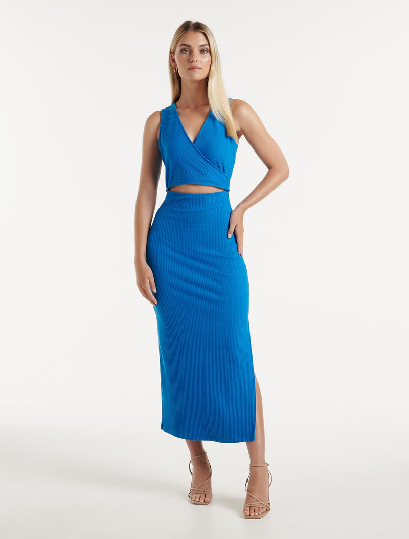 Ray Wrap Front Midi Dress Forever New