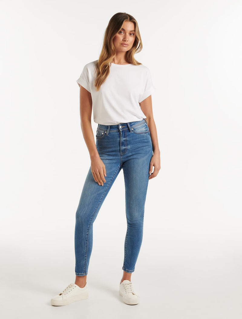 Nala Mid-Rise Skinny Jeans Forever New