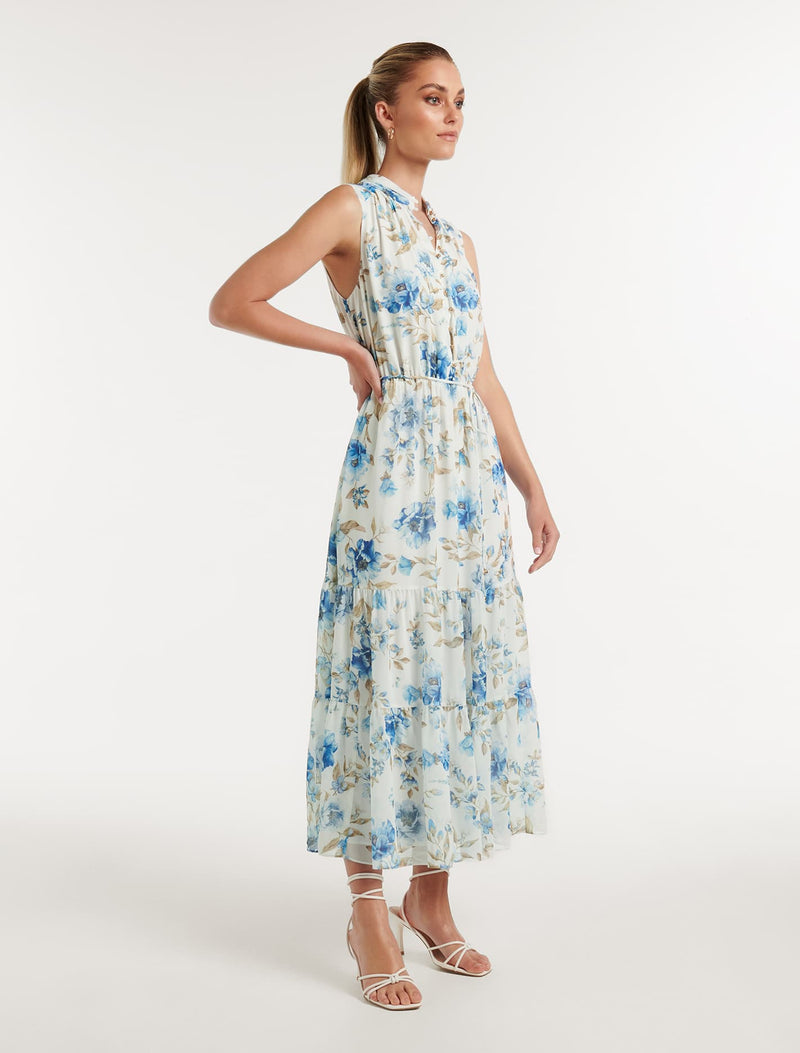 Sleeveless midi dress hot sale