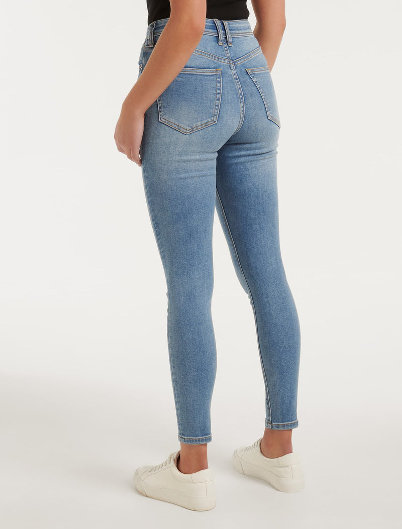 Ashley Mid-Rise Ankle Skinny Jeans Gordons | Forever New
