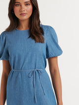 Zola Denim Swing Dress Forever New
