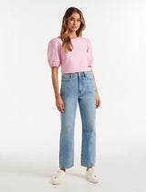 Kaylie Puff Sleeve T-Shirt Forever New