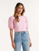 Kaylie Puff Sleeve T-Shirt Forever New