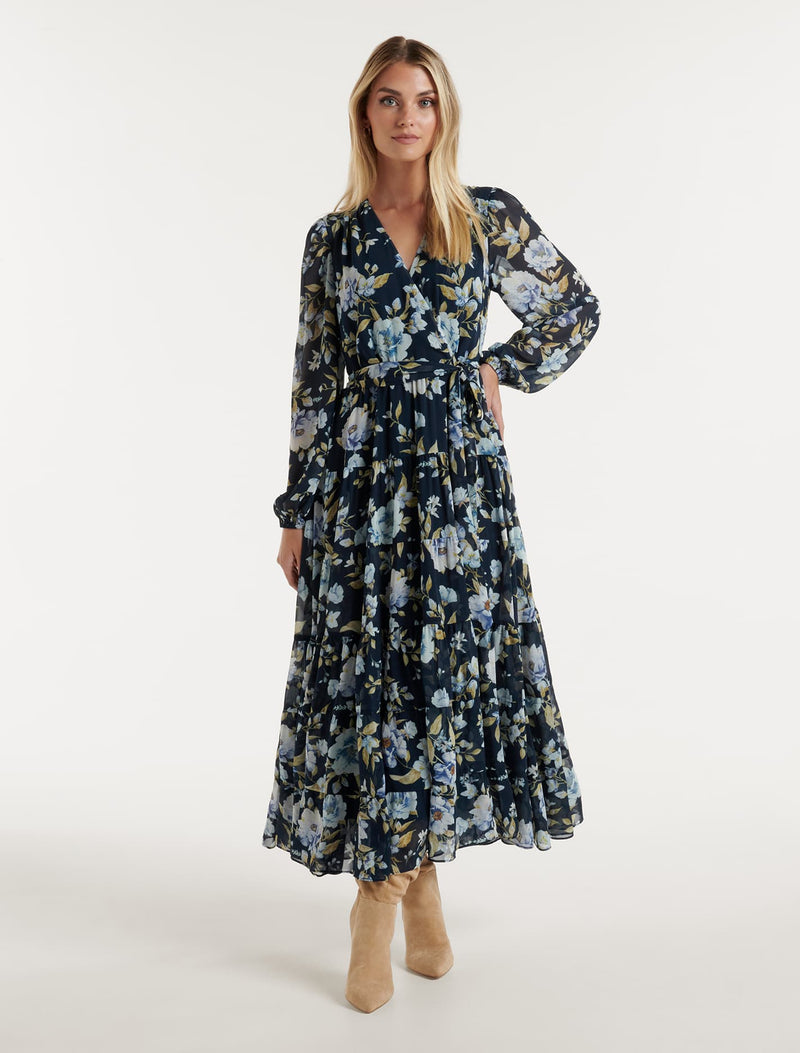Amelie Tiered Maxi Dress Augustine Floral Forever New