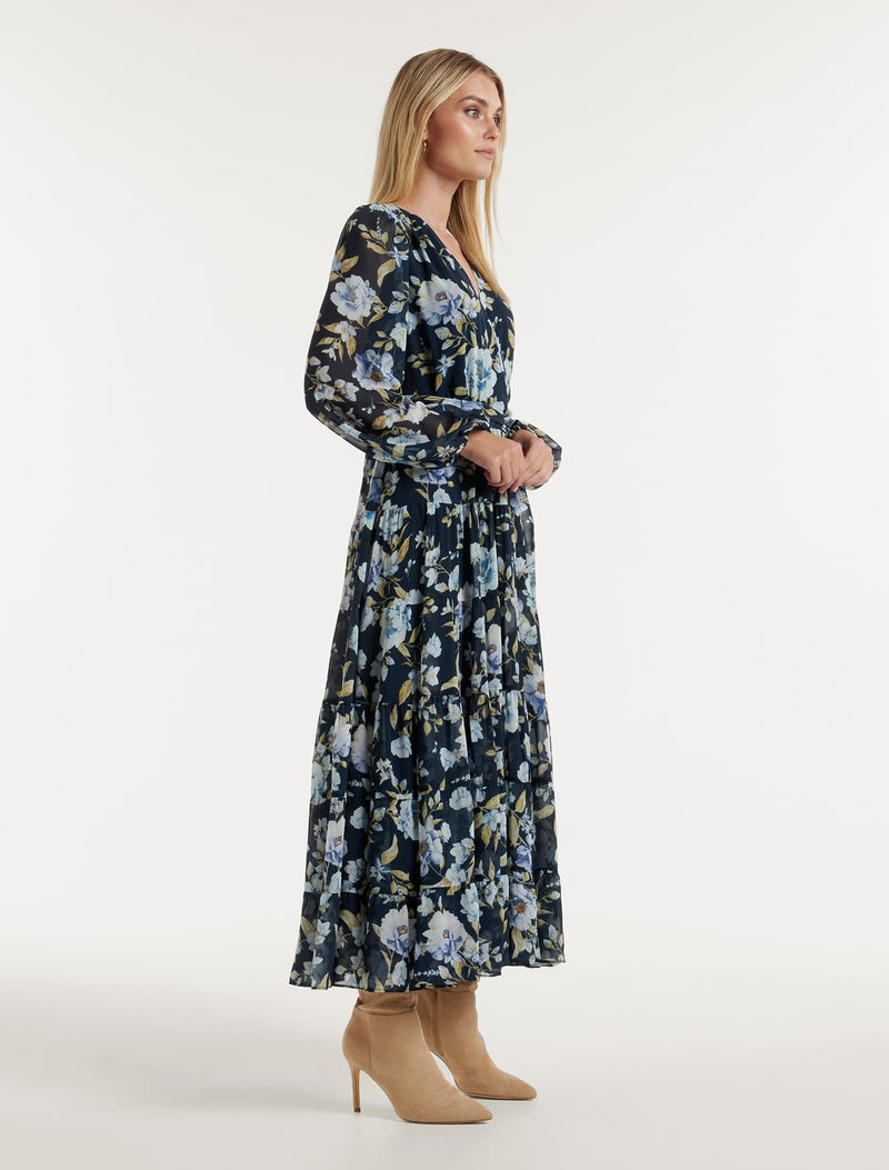 Amelie Tiered Maxi Dress Forever New