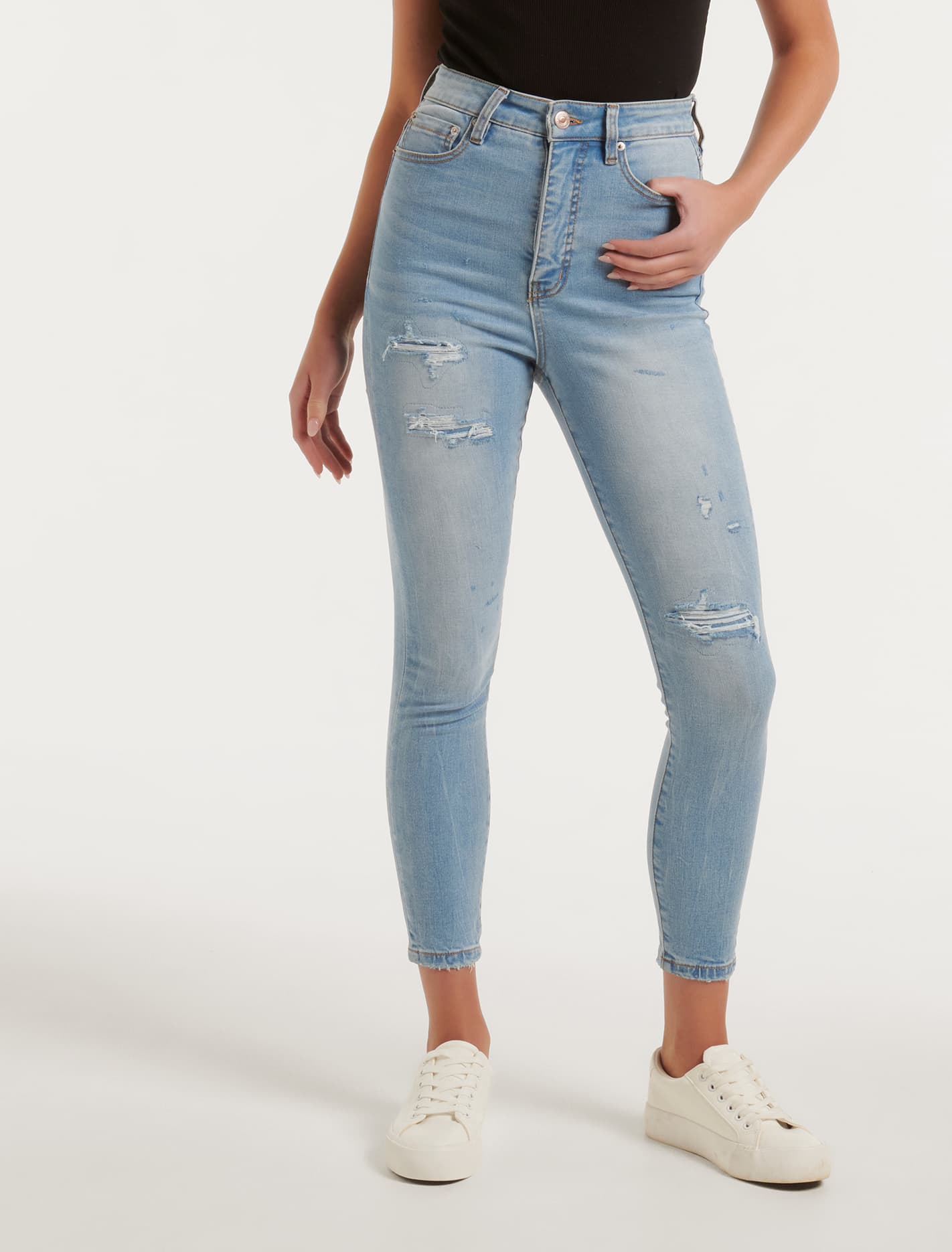 Mila Cropped High-Rise Skinny Jeans Durbanville | Forever New