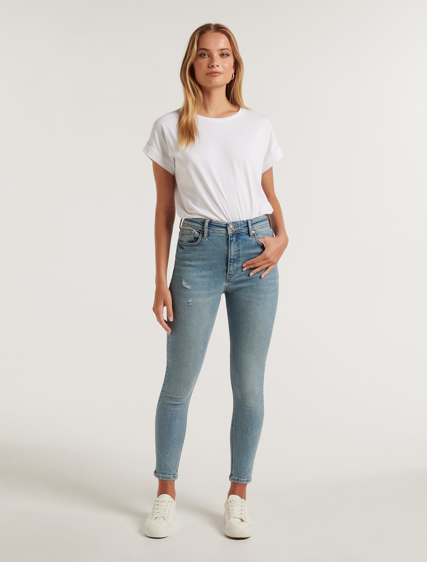 Ashley Mid-Rise Ankle Skinny Jeans Forever New