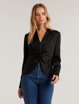 Leah Twist Detail Shirt Forever New