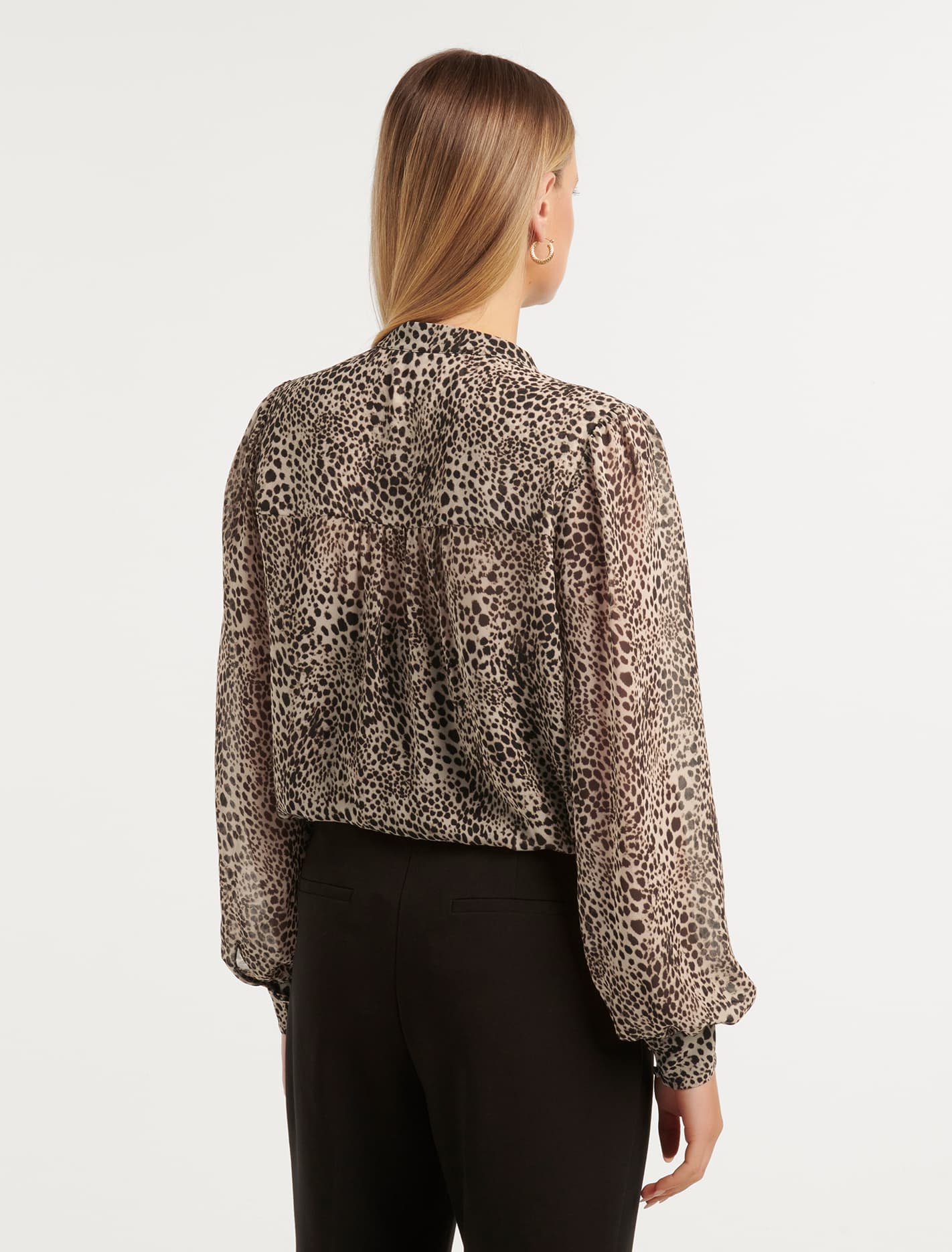 Finley Printed Long Sleeve Tunic Top Forever New