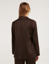 Sandy Satin Boyfriend Blazer Forever New