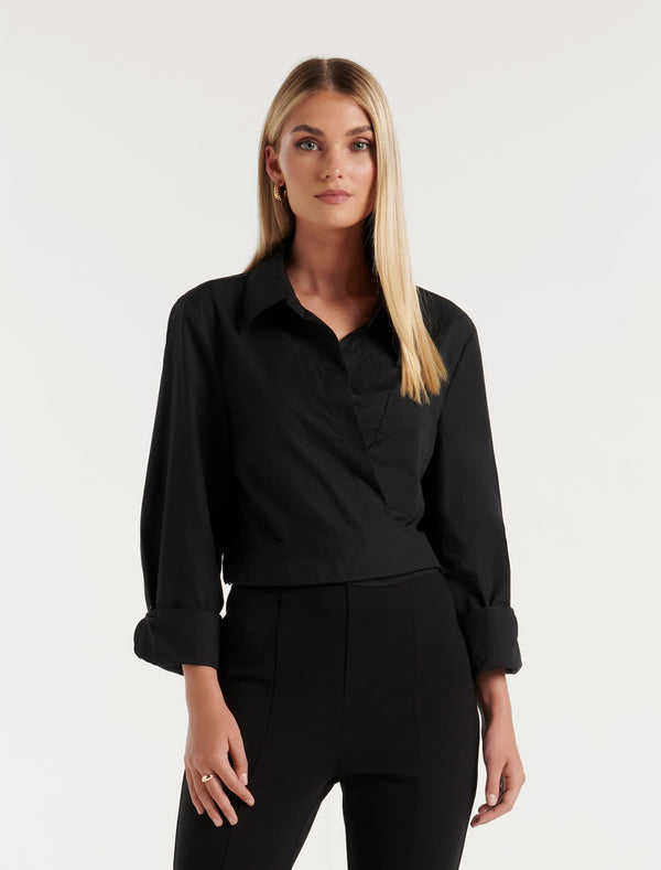 Veronica Tie Front Shirt Forever New