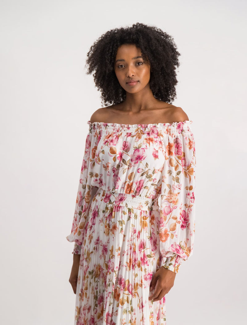 Taylor Off Shoulder Midi Dress Forever New