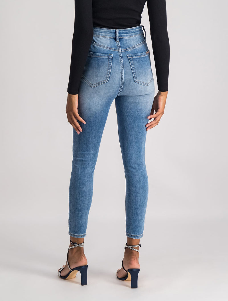 Mila Cropped High-Rise Skinny Jeans Lions Valley | Forever New