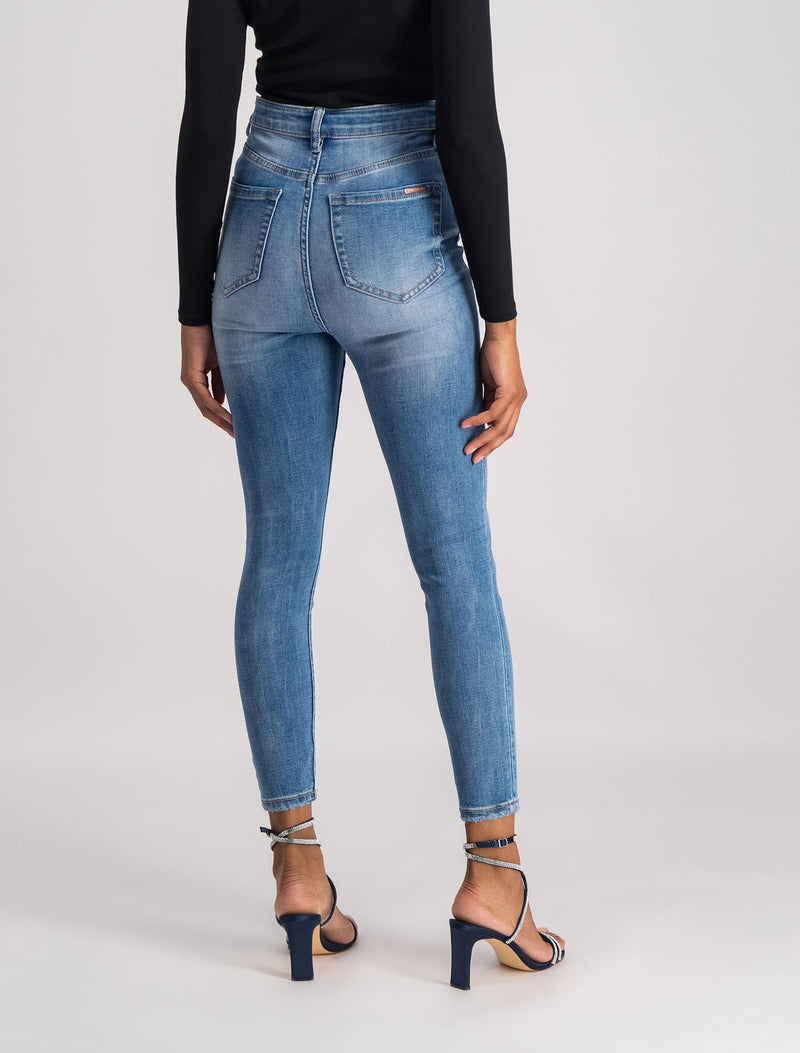 Mila Cropped High-Rise Skinny Jeans Lions Valley | Forever New
