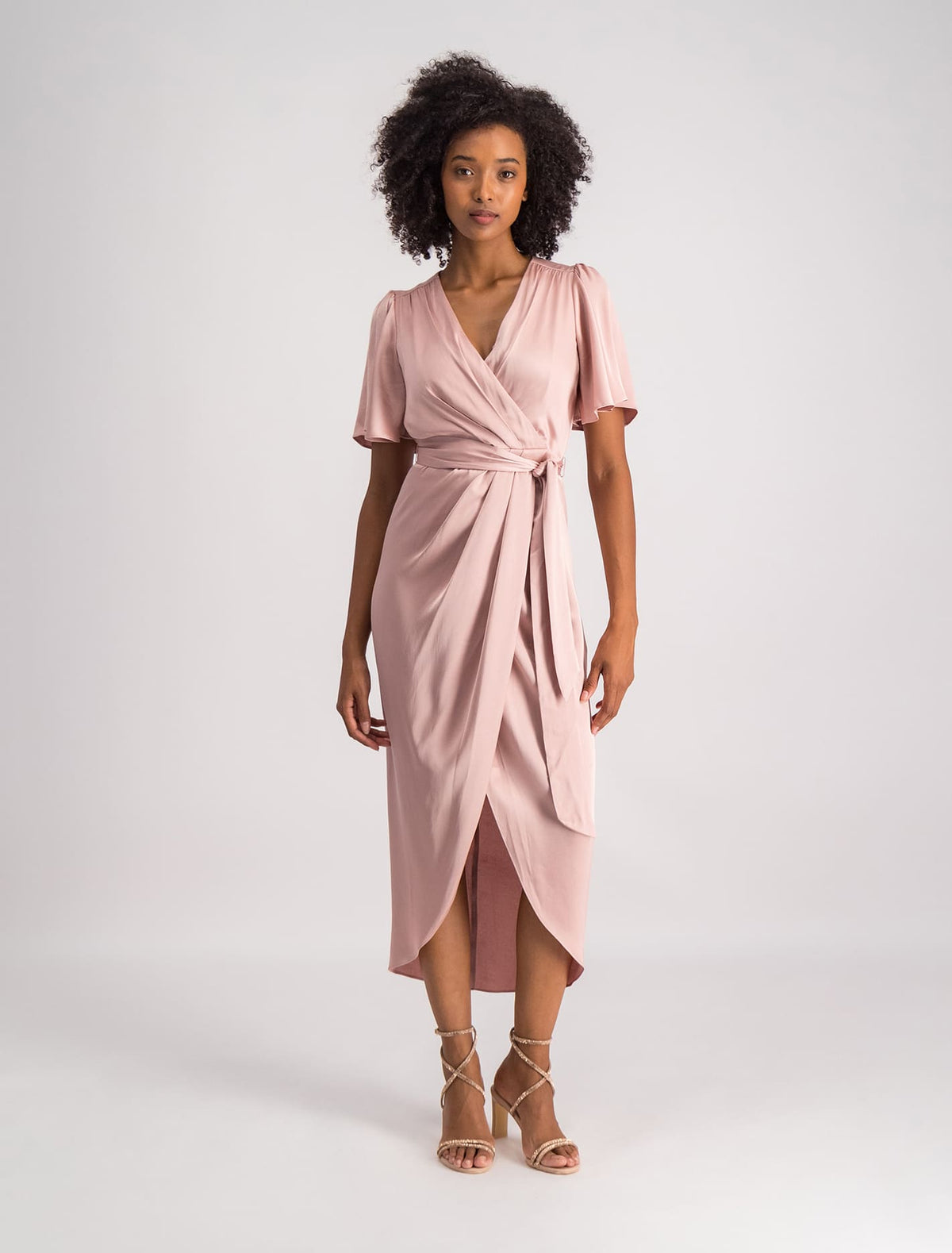 Carolina Satin Midi Dress Forever New
